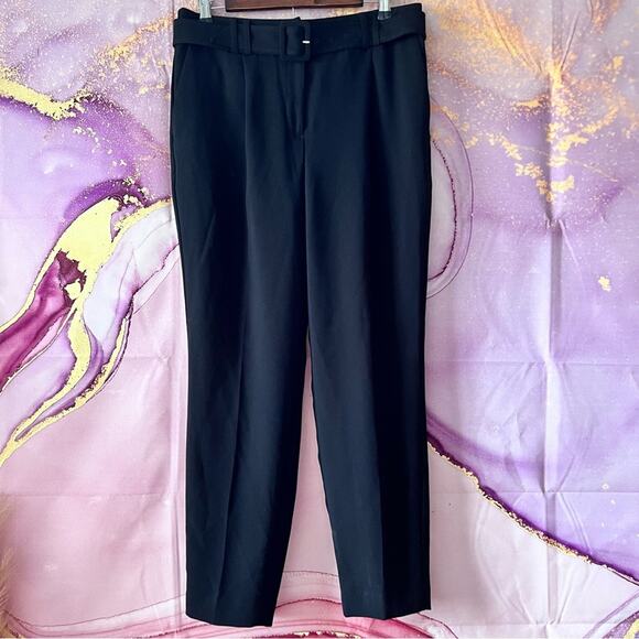 5/$30 Express Slacks Trousers Pants with Belt Black 8 - Picture 1 of 5